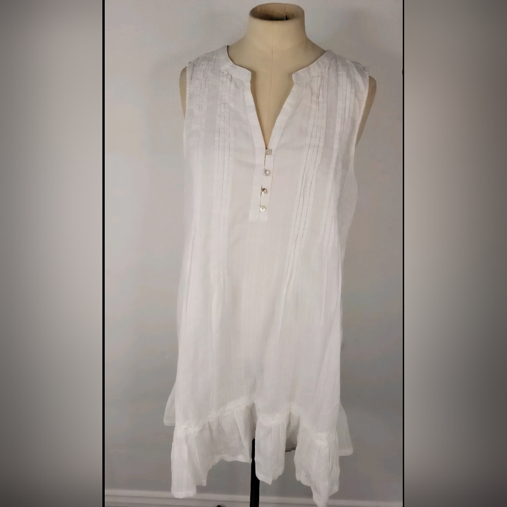 Joie Cream Dress with Signature Detail
